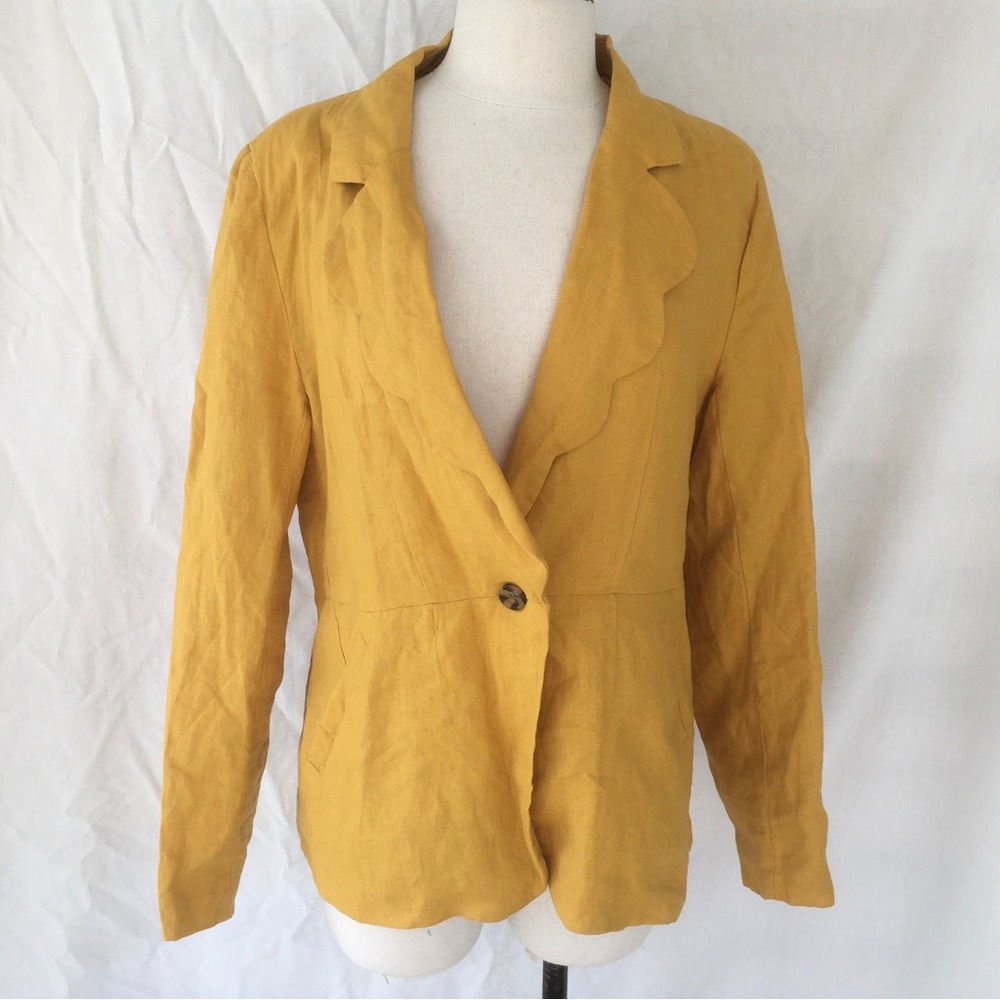 Francesca’s Collections Mustard Yellow Blazer NWT